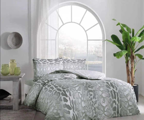 Taç Ranforce Tek Kişilik Nevresim Takımı Edgar Yeşil ürün görseli