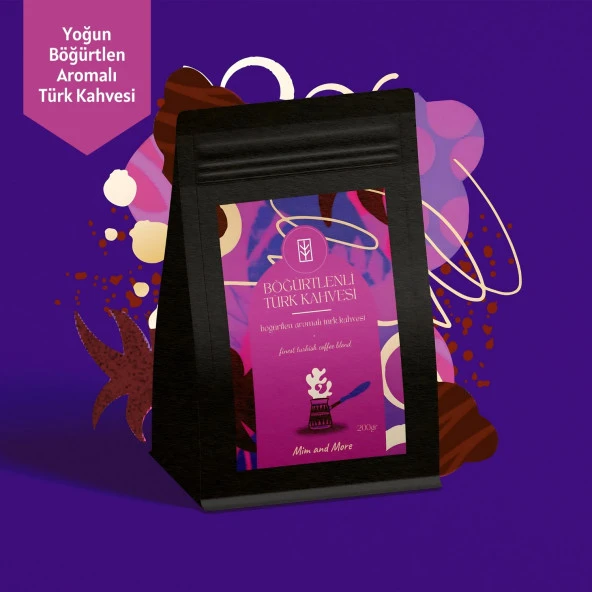 Mim and More Böğürtlenli Türk Kahvesi Böğürtlen Aromalı Türk Kahvesi 200 Gr - 2