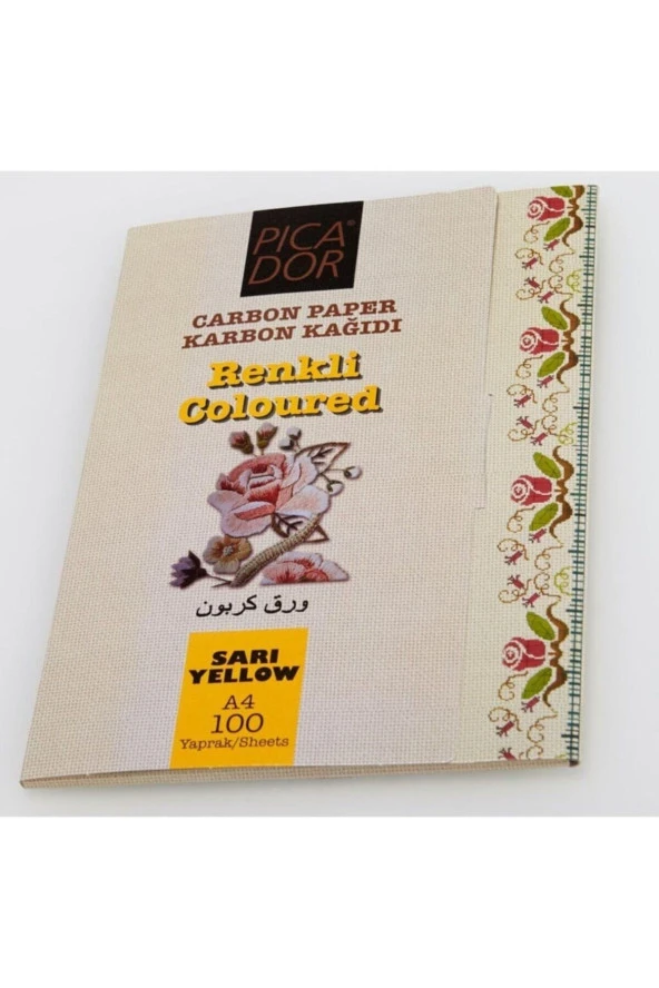 PICADOR KARBON KAĞIDI A4 SARI 100 LÜ