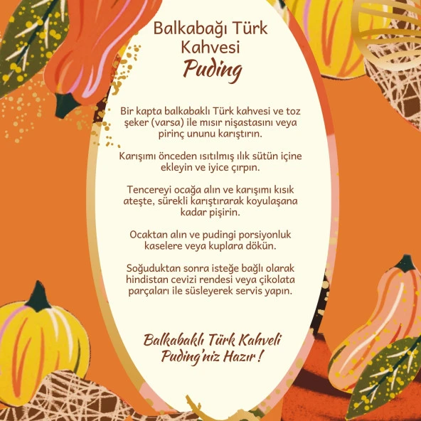 Mim and More Bal Kabaklı Türk Kahvesi Bal Kabağı Aromalı Türk Kahvesi 200 Gr - 5