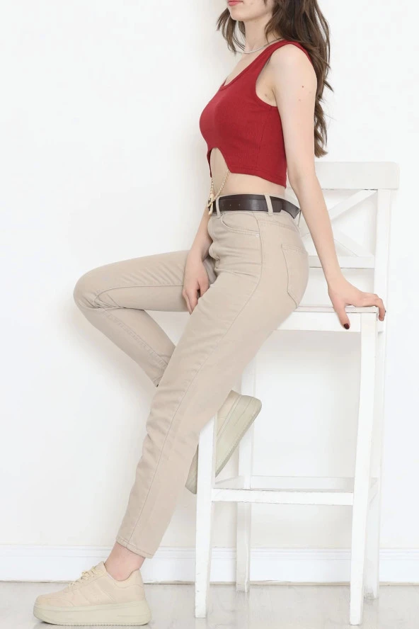 Zincir Detaylı Atlet Bordo - 4