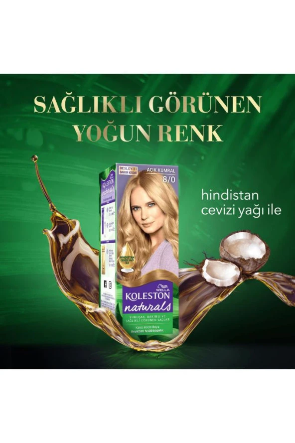 Koleston Naturals Saç Boyası 8/0 Açık Kumral - 4