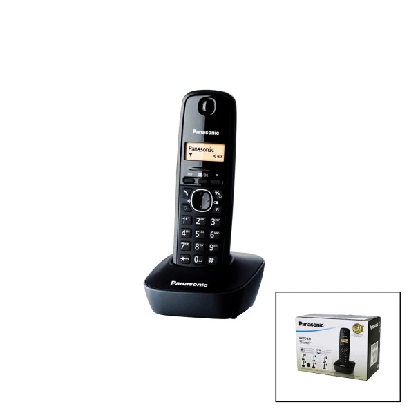 PANASONİC KX-TG1611 SİYAH - OVAL KABLOSUZ DİJİTAL TELSİZ TELEFON (44Pyr34)