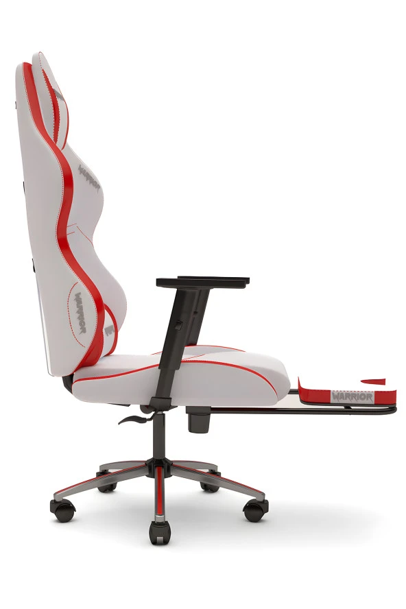 Warrior Aragorn Blanc Deri Oyuncu Koltuğu - Kırmızı - Ayak Uzatmalı Bilgisayar Sandalyesi 1698B0511 - Resim 2