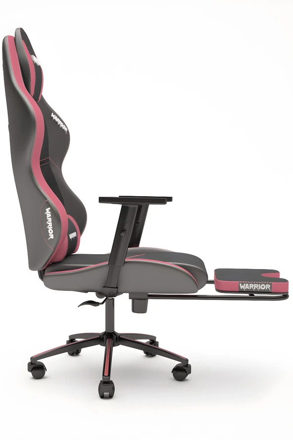 Warrior Aragorn Kumaş Oyuncu Koltuğu - Gül Kurusu - Ayak Uzatmalı Bilgisayar Sandalyesi - 1598B0490 - Resim 2