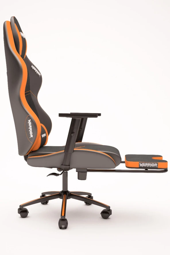 Warrior Aragorn Kumaş Oyuncu Koltuğu - Turuncu - Ayak Uzatmalı Bilgisayar Sandalyesi - 1598B0516 - Resim 2