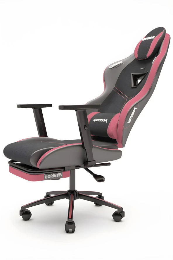 Warrior Aragorn Kumaş Oyuncu Koltuğu - Gül Kurusu - Ayak Uzatmalı Bilgisayar Sandalyesi - 1598B0490 - Resim 3