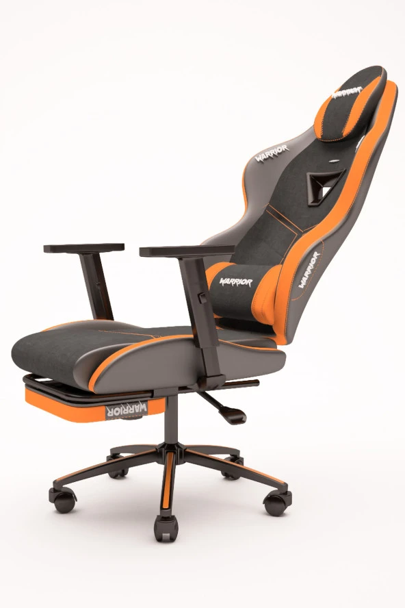 Warrior Aragorn Kumaş Oyuncu Koltuğu - Turuncu - Ayak Uzatmalı Bilgisayar Sandalyesi - 1598B0516 - Resim 3