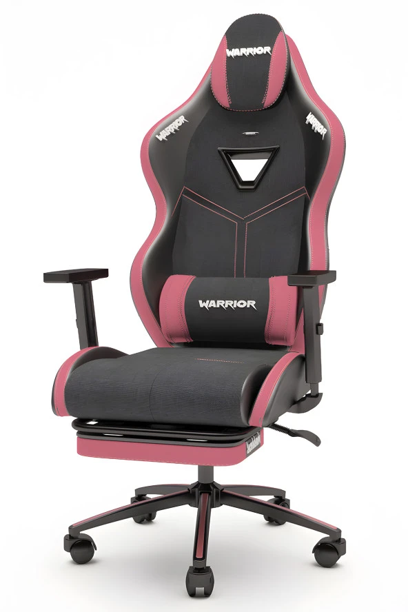 Warrior Aragorn Kumaş Oyuncu Koltuğu - Gül Kurusu - Ayak Uzatmalı Bilgisayar Sandalyesi - 1598B0490 - Resim 6