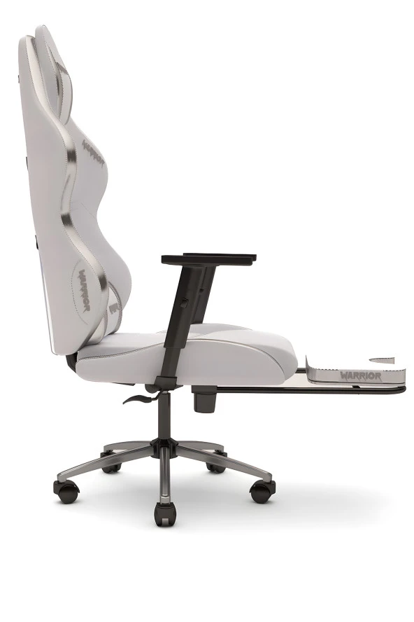 Warrior Aragorn Blanc Deri Oyuncu Koltuğu - Ayna - Ayak Uzatmalı Bilgisayar Sandalyesi 1698B1202 - Resim 2