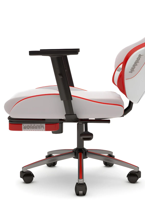 Warrior Aragorn Blanc Deri Oyuncu Koltuğu - Kırmızı - Ayak Uzatmalı Bilgisayar Sandalyesi 1698B0511 - Resim 6