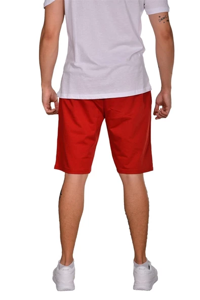 Diadora Mesa - Pamuklu Kırmızı Spor Şort - DIADORAMESA - 4