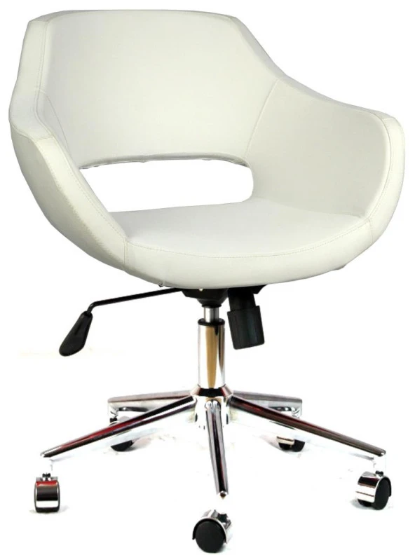 Bürocci Viva Metal Ayaklı Çalışma Koltuğu-Beyaz-2021A0109