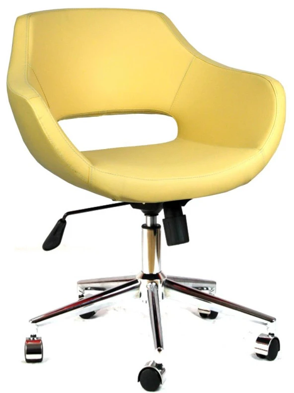 Bürocci Viva Metal Ayaklı Çalışma Koltuğu-Krem-2021A0115