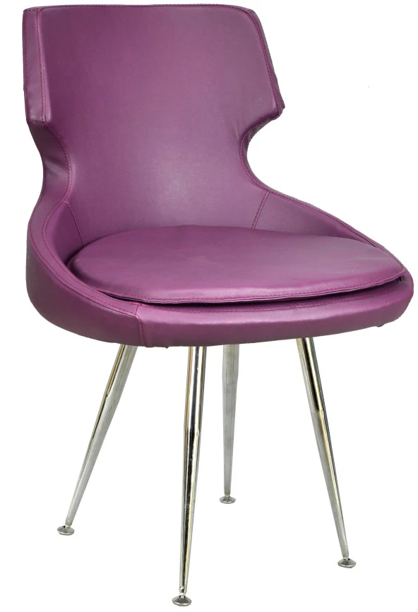 Bürocci Zaga Metal Ayaklı Misafir Koltuğu-Mor-2023P0124