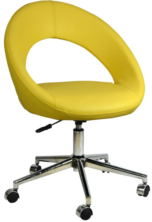 Bürocci Miranda Metal Ayaklı Çalışma Koltuğu-Sarı-2222K0113