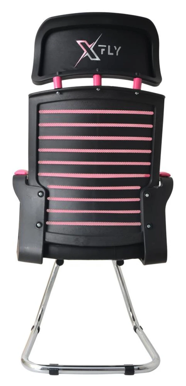 XFly Metal Ayaklı Oyuncu Koltuğu - Pembe File - 2400J0545 - Resim 6
