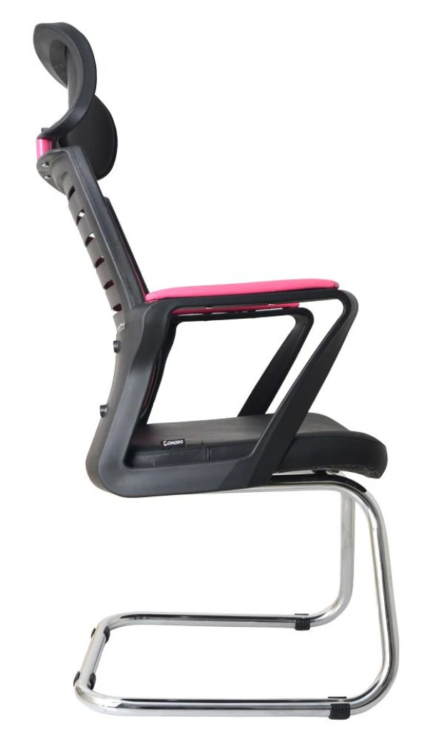 XFly Metal Ayaklı Oyuncu Koltuğu - Pembe File - 2400J0545 - Resim 8