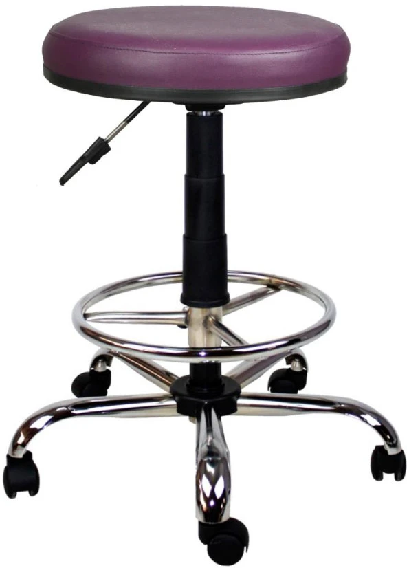 Bürocci Metal Ayaklı Yüksek Tabure-Mor-2999T0124
