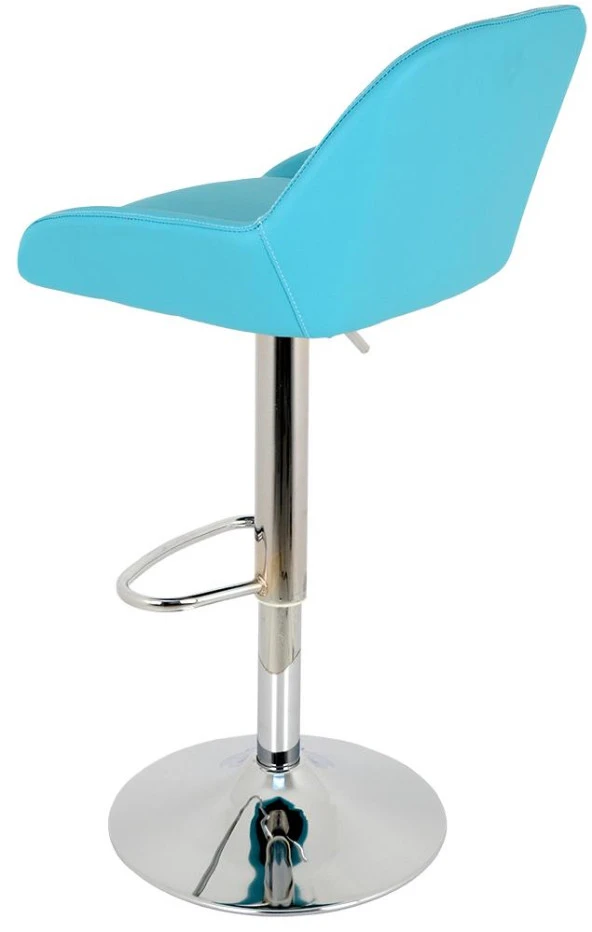 Bürocci Texas Bar Taburesi - Turkuaz Deri - 9506S0111 - 5