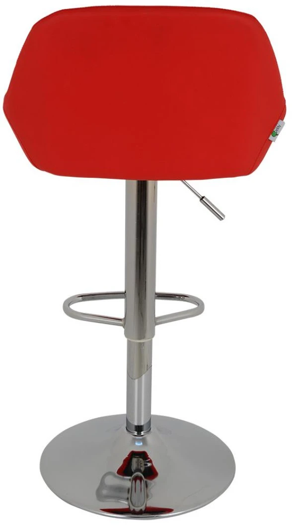 Bürocci Texas Bar Taburesi - Kırmızı Deri - 9506S0116 - 6