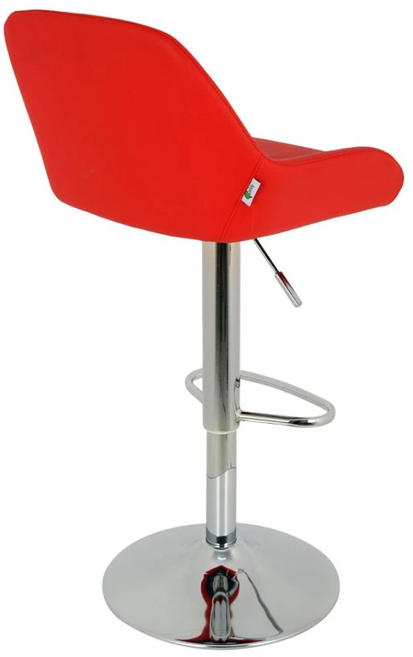 Bürocci Texas Bar Taburesi - Kırmızı Deri - 9506S0116 - 7