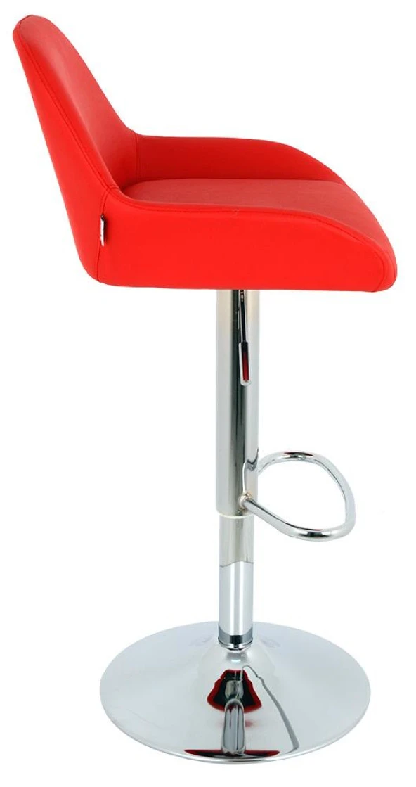 Bürocci Texas Bar Taburesi - Kırmızı Deri - 9506S0116 - 8