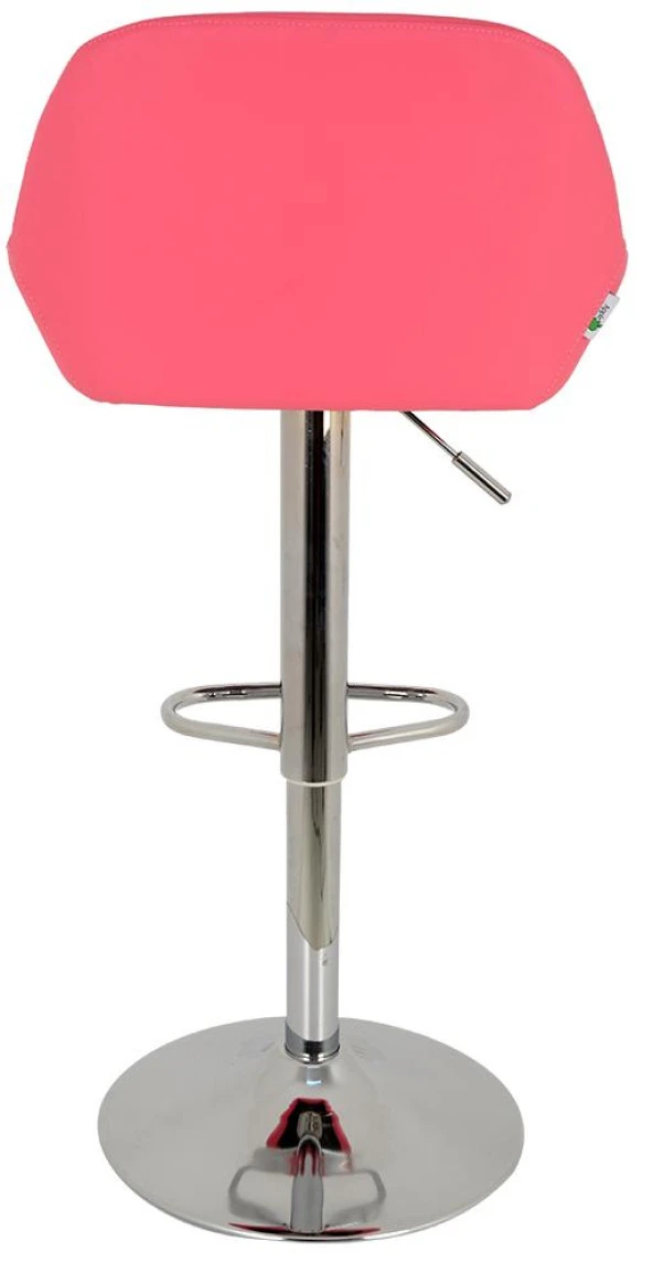 Bürocci Texas Bar Taburesi - Pembe Deri - 9506S0120 - Resim 6