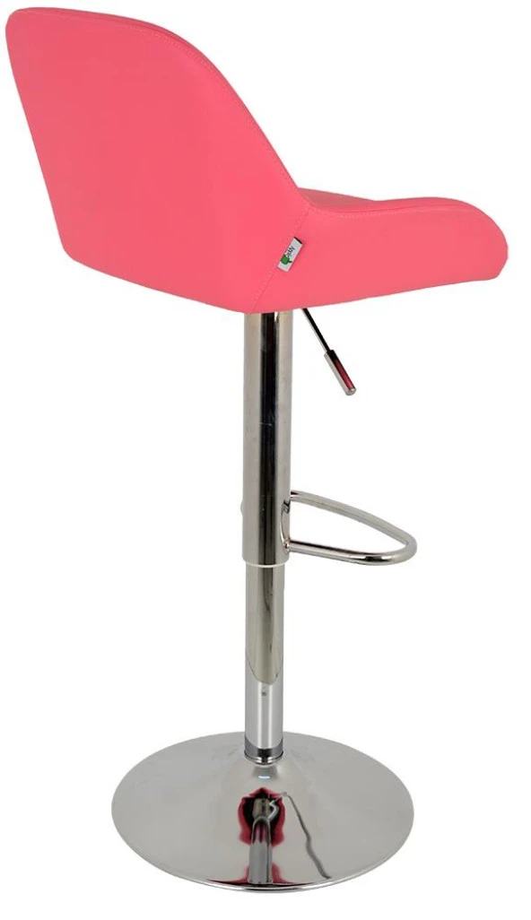 Bürocci Texas Bar Taburesi - Pembe Deri - 9506S0120 - Resim 7