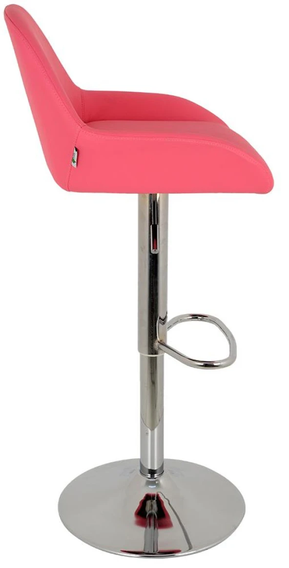 Bürocci Texas Bar Taburesi - Pembe Deri - 9506S0120 - Resim 8