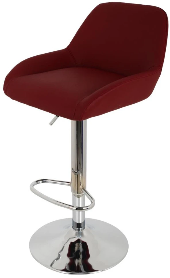 Bürocci Texas Bar Taburesi - Kahverengi Deri - 9506S0121 - 3