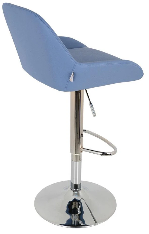 Bürocci Texas Bar Taburesi - Mavi Deri - 9506S0119 - 7