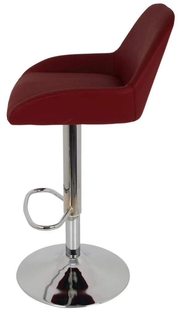 Bürocci Texas Bar Taburesi - Kahverengi Deri - 9506S0121 - 4