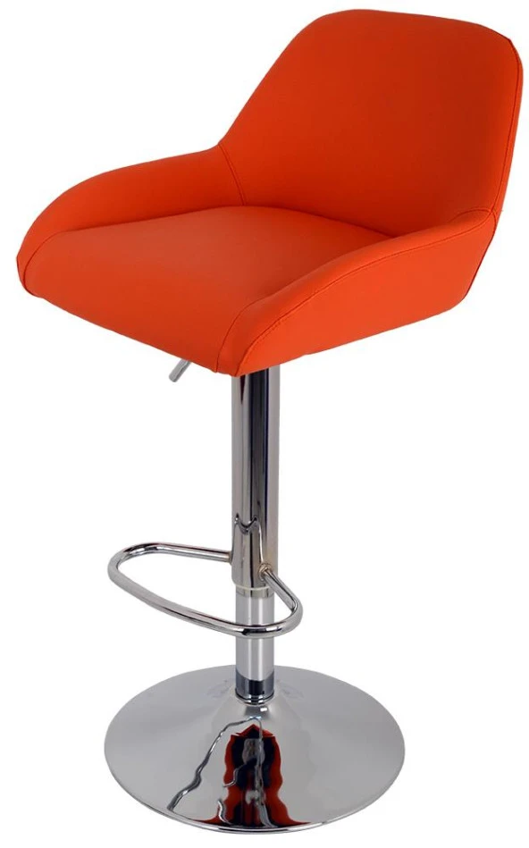 Bürocci Texas Bar Taburesi - Turuncu Deri - 9506S0123 - 3
