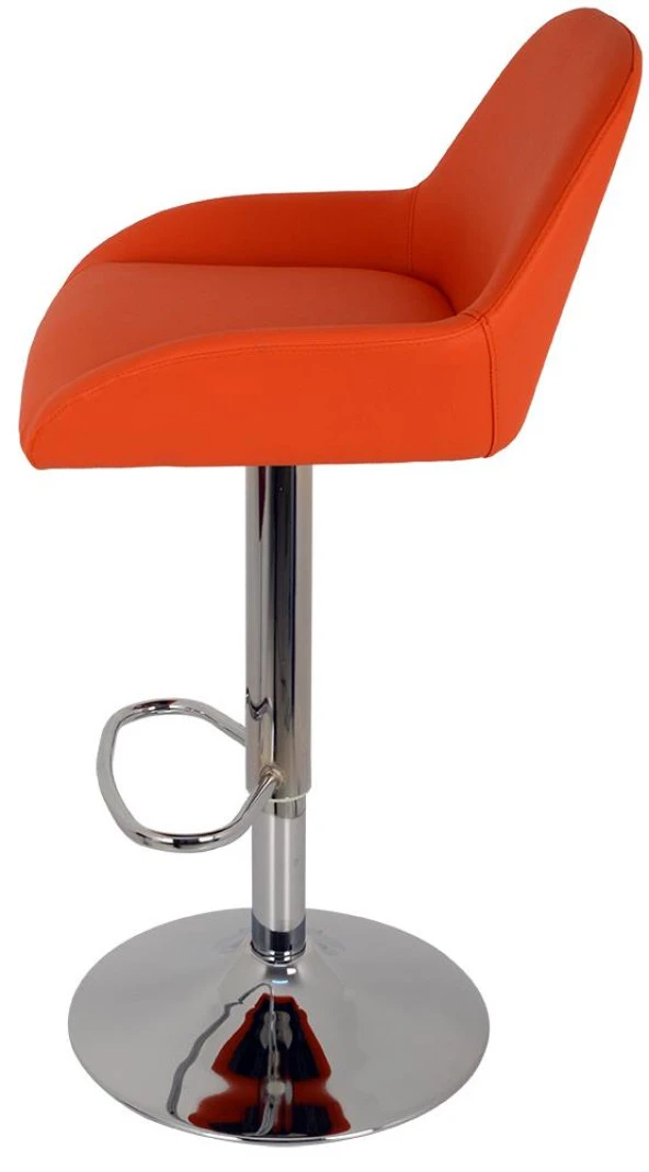 Bürocci Texas Bar Taburesi - Turuncu Deri - 9506S0123 - 4