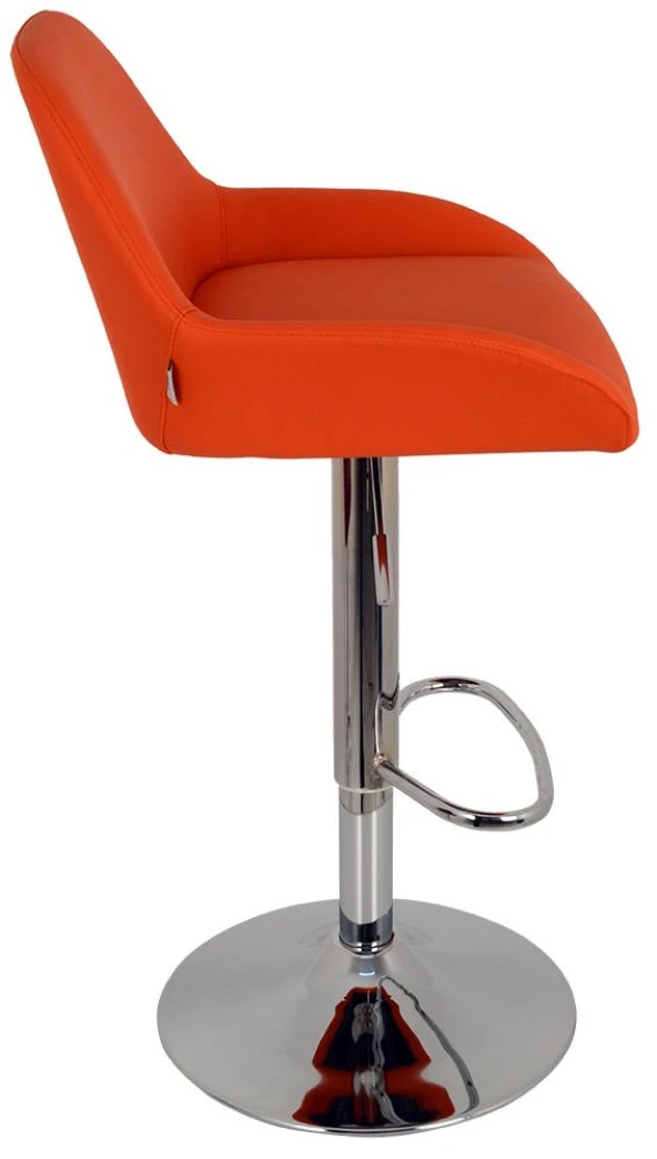 Bürocci Texas Bar Taburesi - Turuncu Deri - 9506S0123 - 8