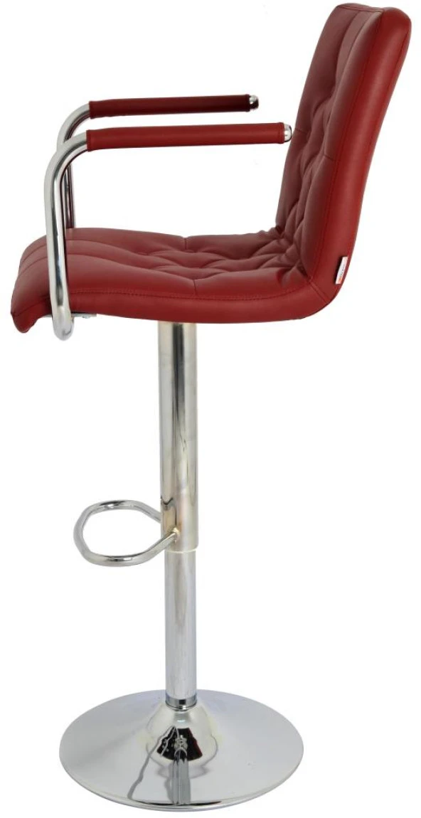 Bürocci Helen Bar Sandalyesi-Bordo-9519Q0102 - 4