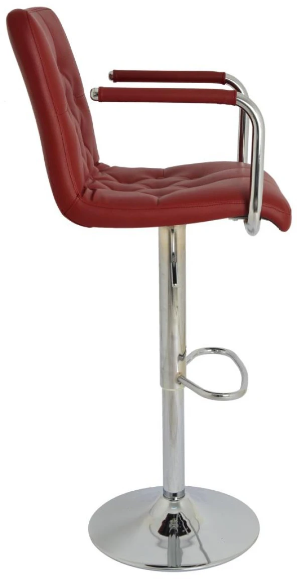 Bürocci Helen Bar Sandalyesi-Bordo-9519Q0102 - 8