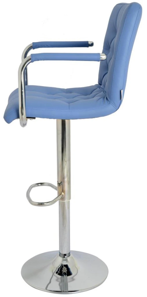 Bürocci Helen Bar Sandalyesi-Mavi-9519Q0119 - Resim 4