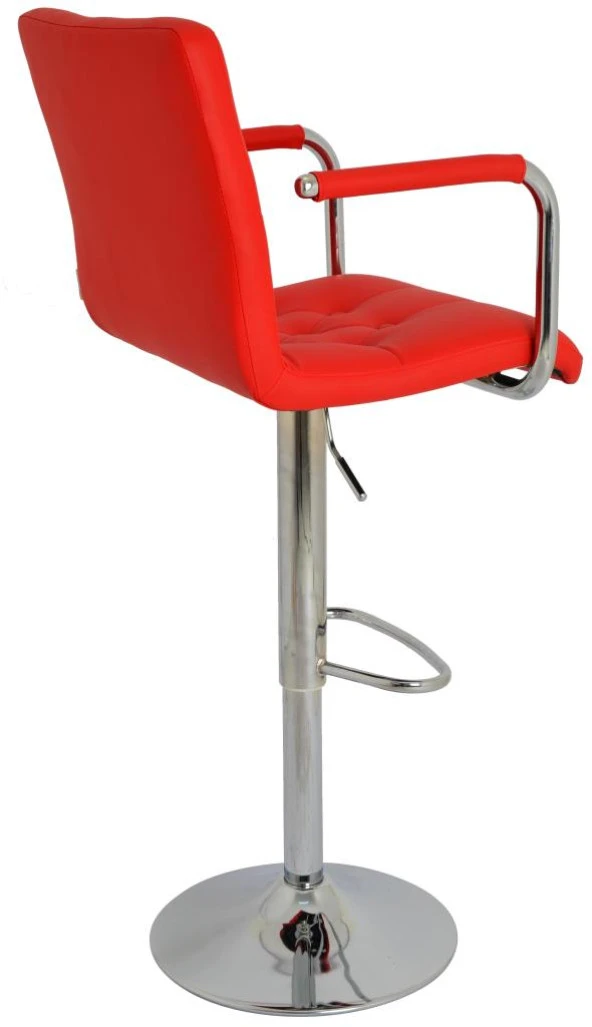 Bürocci Helen Bar Sandalyesi-Kırmızı-9519Q0116 - Resim 7