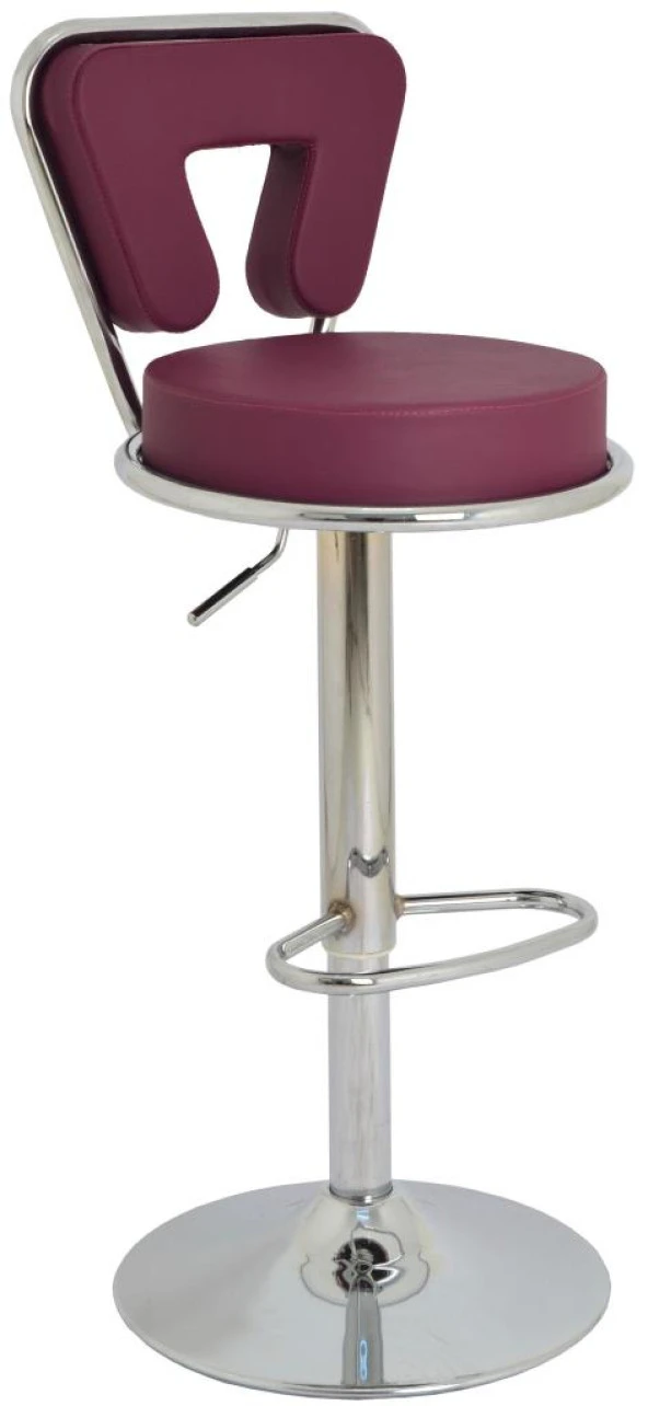 Bürocci Virago Bar Sandalyesi - Mor Deri - 9540S0124