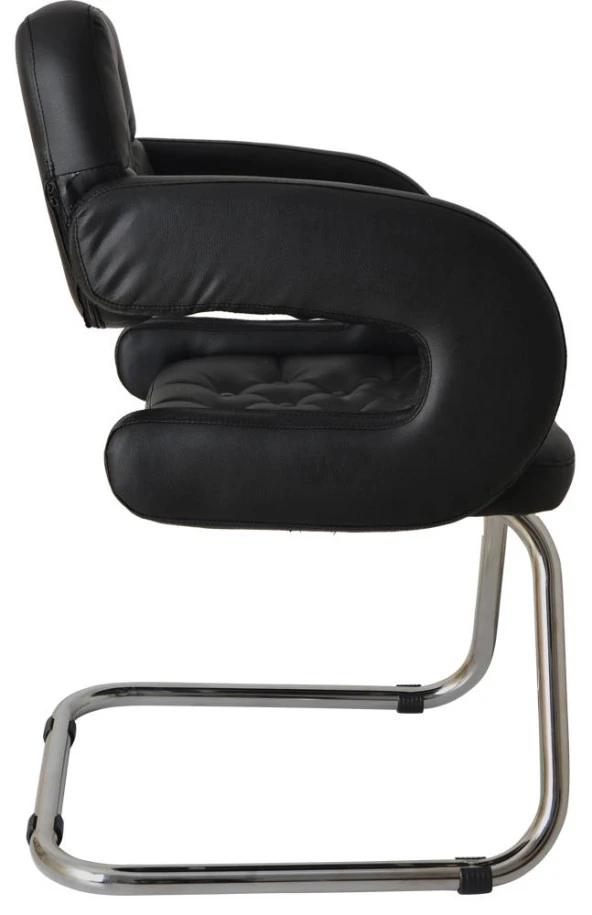 Bürocci Pattaya Misafir Koltuğu-Siyah-9590J0101 - 7