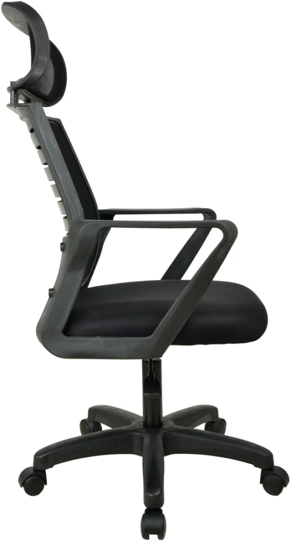 Bürocci Likya Plastik Ayaklı Çalışma Koltuğu-Siyah File-2284B0541 - 8