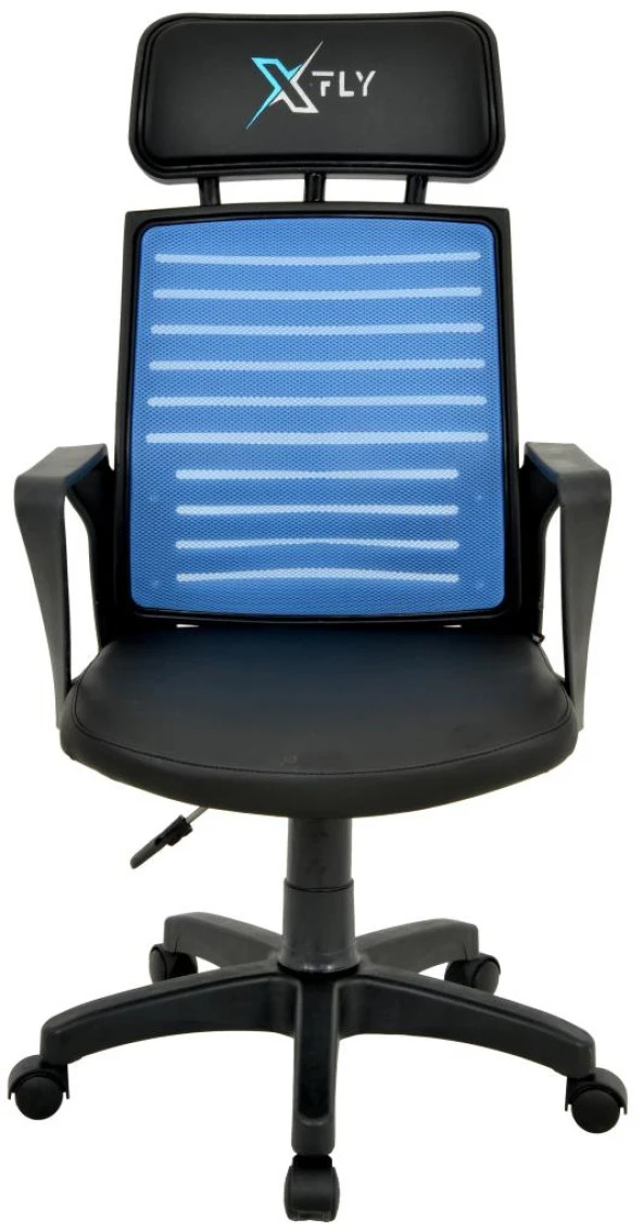 XFly Plastik Ayaklı Oyuncu Koltuğu-Mavi File-2390C0542 - Resim 2