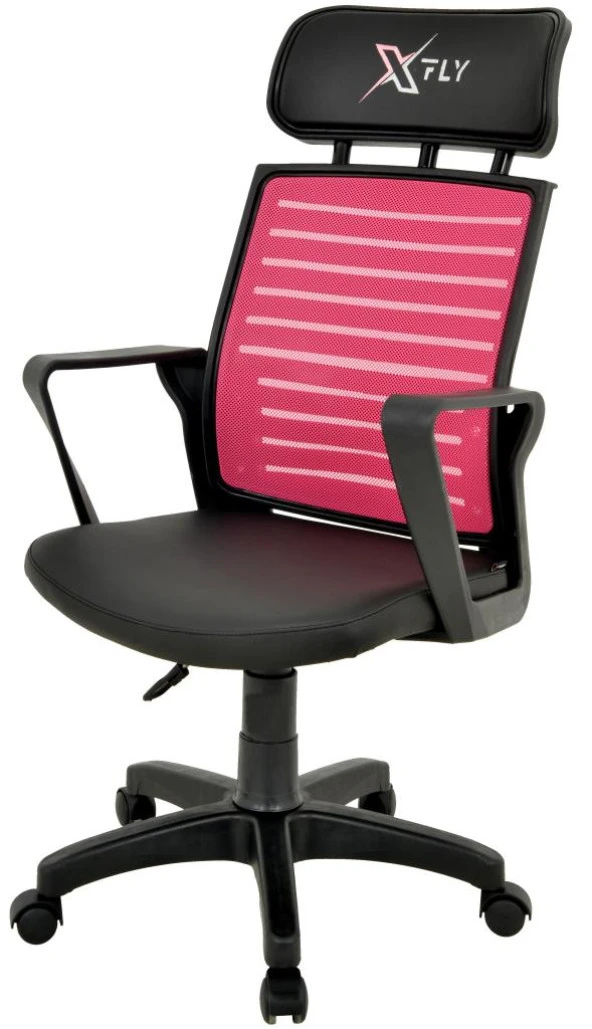 XFly Plastik Ayaklı Oyuncu Koltuğu-Pembe File-2390C0548 - Resim 3