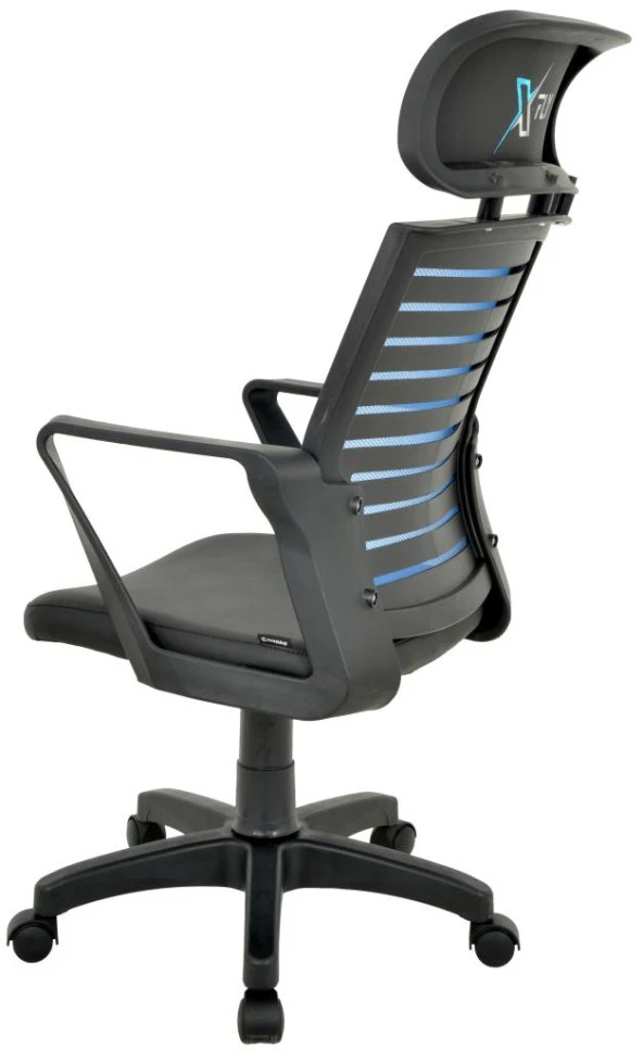 XFly Plastik Ayaklı Oyuncu Koltuğu-Mavi File-2390C0542 - Resim 5