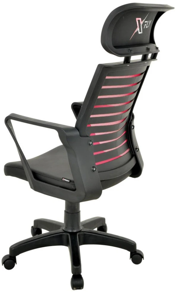 XFly Plastik Ayaklı Oyuncu Koltuğu-Pembe File-2390C0548 - Resim 5