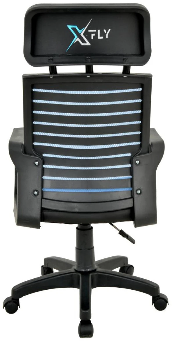 XFly Plastik Ayaklı Oyuncu Koltuğu-Mavi File-2390C0542 - Resim 6