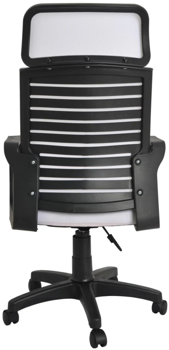 Bürocci Likya Plastik Ayaklı Çalışma Koltuğu-Beyaz File-2284B0550 - 6