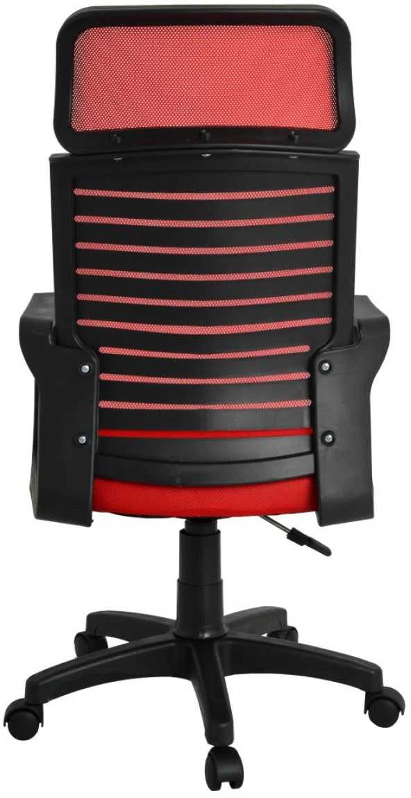 Bürocci Likya Plastik Ayaklı Çalışma Koltuğu-Kırmızı File-2284B0545 - 6